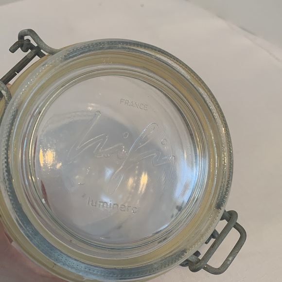 Vintage Glassware Ketchup Bottle, White Milk Glass Jar and Luminarc 1/2L… - Picture 8 of 10